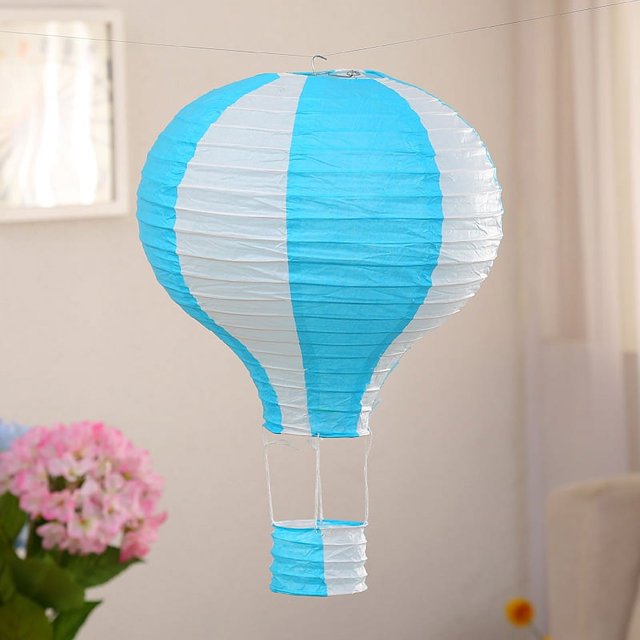 Linternas de papel con globos aerostáticos colgantes, decoración de fiesta para cumpleaños, bodas, Navidad, mercado de compromiso