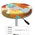 thumbnail image 4 of Naloa Fall Maple Leaves Round Bar Stool Cushion Cover 12-14 inch, Fits Kitchen, Office, Restaurant Chairs - 12 inch, 4 of 7