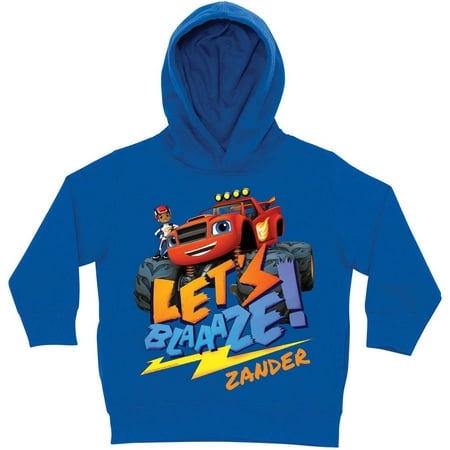 Personalized Blaze And The Monster Machines Royal Blue Toddler Hoodie