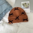 thumbnail image 2 of AWZXDE Womens Hats Bow Knitted Beanie Cute Fashion Casual Knit Hat Solid Color Warm Slouchy Skull Cap for Women and Girls Orange,M, 2 of 3