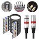 thumbnail image 1 of Cable Micrófono XLR A Wdftyju para Amplificador Mezclador Audio, 1 of 9