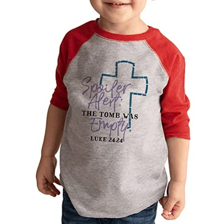 

7 ate 9 Apparel Kid s Happy Easter Shirts - The Tomb was Empty Red Shirt 4T