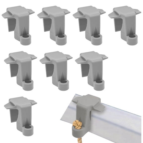Boat Fender Clip Pontoon Fender Clip for Square Rail Adjustable Hanger for Docking Ideal for Boat Docking ABS Plastic 8 Pack