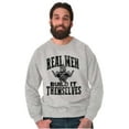 thumbnail image 4 of Real Men Build Auto Mechanic Life Men's Big & Tall Crewneck Sweatshirt Brisco Brands 4X, 4 of 5