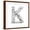 Brown Frame, variant on Art.com Letter K, From Voleyballs Art Print by iunewind, 24" x 24"