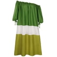 thumbnail image 3 of Plus Size Women Off Shoulder Oversized Maxi Dress Long Sleeve Loose Beach Kaftan, 3 of 3