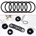thumbnail image 3 of 100 Pcs Black Elastics Hair Ties Small Bulk Hair Ties Hair Bands (4mm), 3 of 7