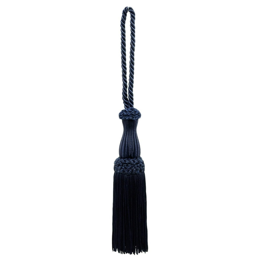 Beautiful Navy Blue Key Tassel, 5 inch Tassel Length, 5 Inch Loop, Color Dark Navy