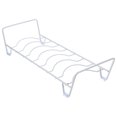 thumbnail image 6 of MLINS White Kitchen Dish Drying Rack with Bottle Holder and Drain Tray, Compact 35x13x8CM Storage Organizer for Countertop, 6 of 8