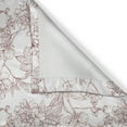 thumbnail image 5 of Ambesonne Vintage Grommet Curtain, Rustic Sprigs Wild Poenies, 50" x 108", Burgundy White, 5 of 6
