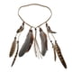 thumbnail image 4 of Diadema con pompón de plumas étnicas vintage, diadema con cuerda para el cabello para damas y niñas BLESIY Boho Tassel diadema, 4 of 8