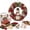 E, variant on 3D Christmas Fabric Wreath DIY Kit, DIY Patchwork Kit with Pattern and Supplies,Handmade Holiday Craft Decoration Set for Beginners Front Door