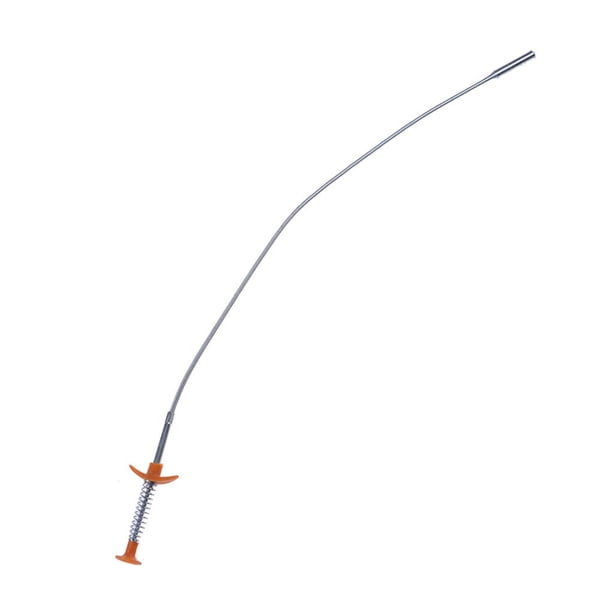 Eigraketly Atrapadores de pelo largos, flexibles, de varios tamaños, pinza de recogida de acero inoxidable, suministros de herramientas de Artesanía Blanco 60cm