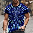 thumbnail image 2 of IROINNID Men's Printed Short Sleeve Easy Care Round Neck Slim Fit T-shirt, 2 of 5