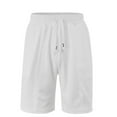 thumbnail image 2 of PNTUTB Men's Fashion Solid Color Stretch Waistband Drawstring Pocket Casual Comfortable Relaxed Shorts, 2 of 6