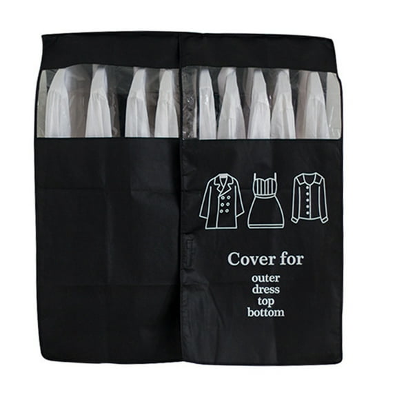 Nrmvnmi Garment Bags for Hanging Clothes,Clear Hanging Garment Bags for Closet Storage Bottom Enclosed Garment Rack Cover Sealed Wardrobe Clothes Protector for Coats, Suits, Dresses