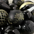 thumbnail image 3 of 65 pcs Christmas Balls Ornaments Set, Shatterproof Christmas Decorations with Hand-held Gift Package for Xmas Tree/Holiday/Wedding/Holiday/Party Decor (Black & Gold), 3 of 6