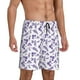 thumbnail image 2 of Fotbe Lavender Flowers Pantalones Cortos de Pijama para Hombre, Ropa de Dormir, Pantalones de Pijama Cortos para Hombre-4X-Large, 2 of 6