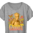 thumbnail image 3 of Marvel Guardians of the Galaxy - Groot Florals - Women's Short Sleeve Graphic T-Shirt, 3 of 5
