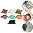 thumbnail image 3 of Leather Tray Foldable Table Catchall Storage Box Jewelry Key Coin Top Organizer, 3 of 11