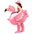 thumbnail image 4 of Inflatable Riding Flamingo Costume For Adults, Funny Pink Bird Party Suit (Fits 4'11"–6'2"),Fits 4'11"–6'2",flamingo, 4 of 6