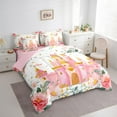 thumbnail image 3 of Erosebridal Romantic Rose Bedding Twin Size, Princess Castle Bedding Sets Twin Size, Rustic Floral Reversible Bed Set, Microfiber Room Decorative, 7-Piece, 3 of 6