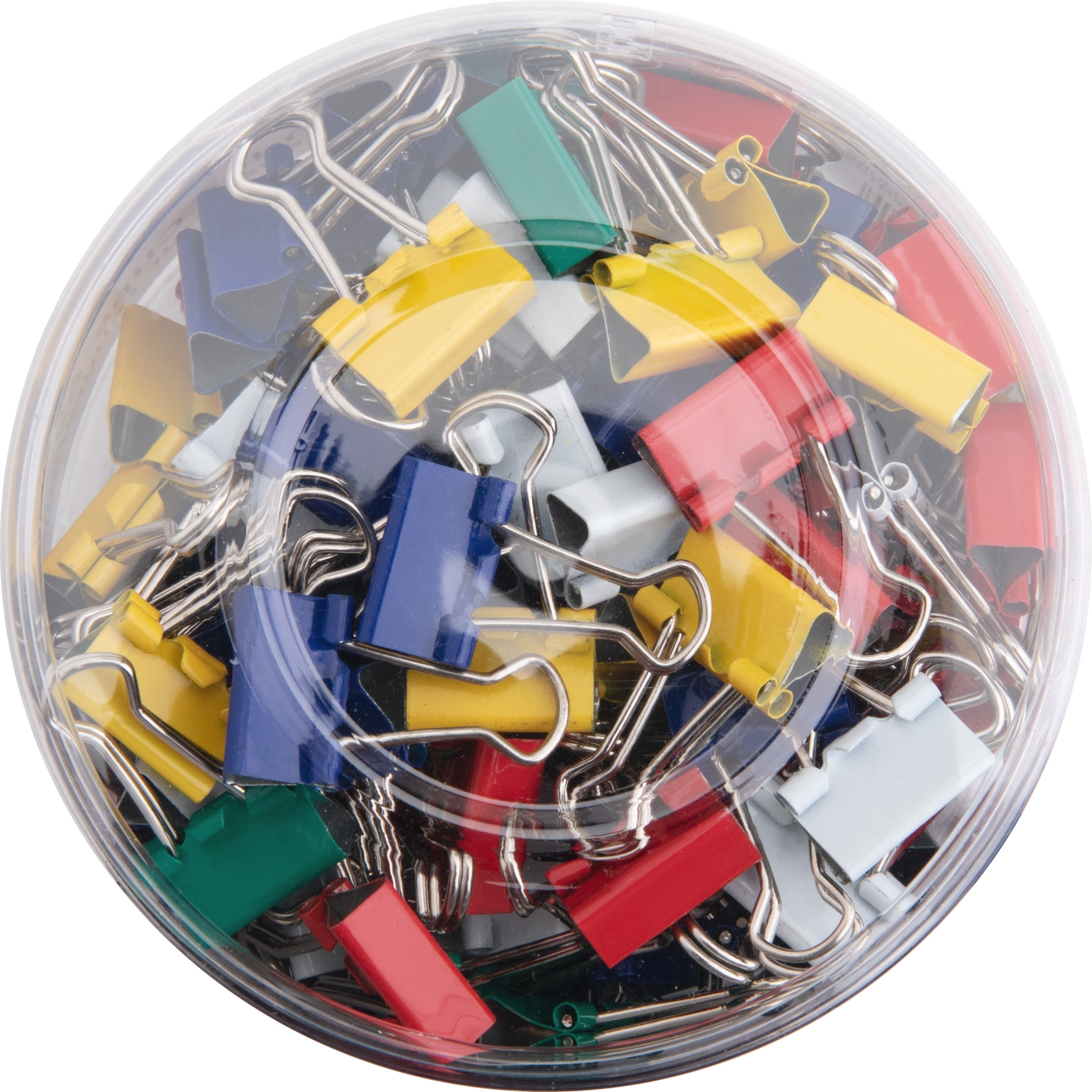 Business Source, BSN65360, Colored Fold-Back Binder Clips, 100 per Pack, Assorted