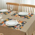 thumbnail image 3 of Pioneer Flower Floral Print Pattern Summer Placemats Table Placemats Set Of 4-Linen Kitchen Washable Placemats Table Mats 12x18 Inch Non-Slip Heat Resistant, 3 of 5