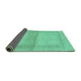 thumbnail image 2 of Ahgly Company Indoor Square Abstract Turquoise Blue Modern Area Rugs, 4' Square, 2 of 4