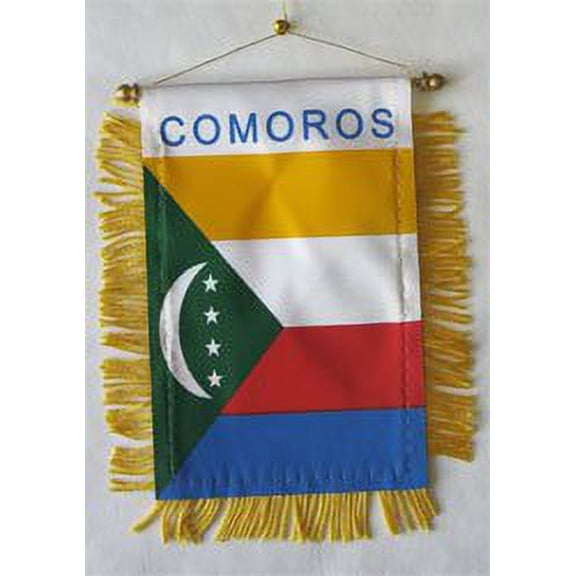 Comoros Window Hanging Flag