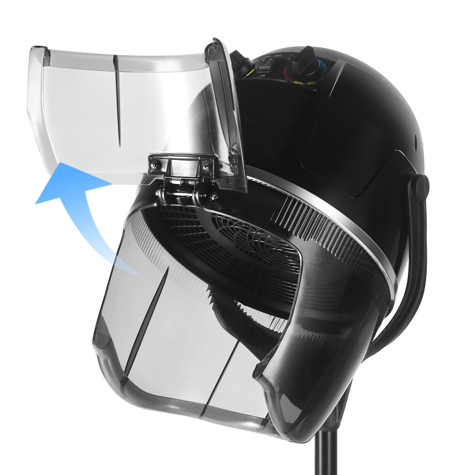 Professional Bonnet Hair Dryer Adjustable Hood Stand-Up Hairdressing with Wheels Salon Beauty Equipment