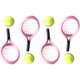 thumbnail image 4 of 4 conjuntos de mini bolas de tenis de tenis en miniatura y raquetas de tenis modelos de raqueta de tenis ornamental, 4 of 6