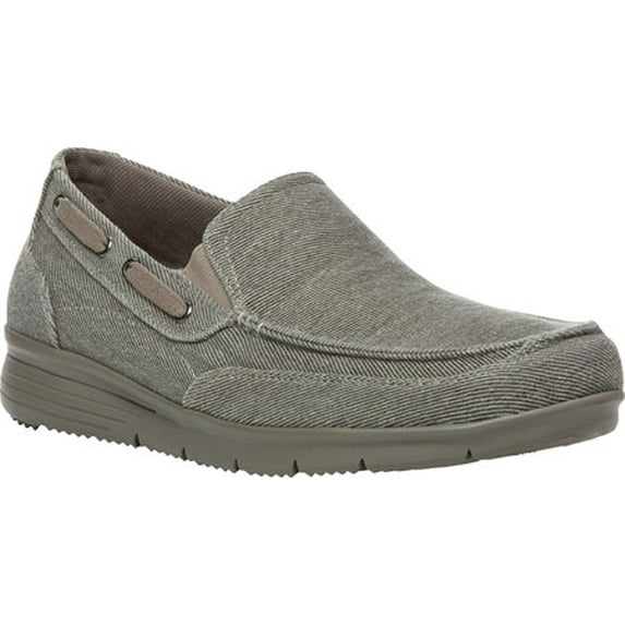 Men's Propet Sawyer Slip On Shoe Tan Canvas 10 3E