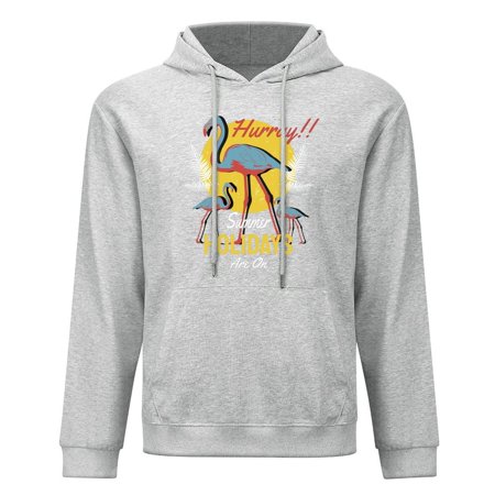 Shukong Gray 100% Cotton Hoodie, S-3XL, Soft Pullover Sweatshirt for Everyday Wear, Hurray Summer Holidays are On Hoodie