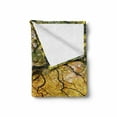 thumbnail image 2 of Japanese Soft Flannel Fleece Blanket, Shadows of Large Maple Along with River with Sun Rays Fall Season Nature Theme, Cozy Plush for Indoor and Outdoor Use, 60" x 80", Green Yellow, by Ambesonne, 2 of 6