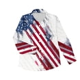 thumbnail image 4 of 4th of July Outfits for Women American Flag Graphic T-Shirts Long Sleeve Button Down Blouses 250th Anniversary USA Shirt Dressy Casual Tops, 4 of 5