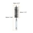 thumbnail image 2 of Uxcell 304 Stainless Steel Bore Brush Cleaning Twisted Wire Brush with Handle 1/4" Hex Shank for Tubes Ports Bearings Silver 18mm 1pcs, 2 of 6