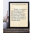 thumbnail image 2 of Nathaniel Hawthorne - Words - 11x14 Unframed Typography Book Page Print - Great Gift for Book Lovers, 2 of 6