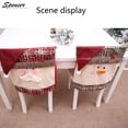thumbnail image 7 of Spencer 2 Pieces Christmas Chair Covers, Snowman Santa Claus Hat Protective Covers for Chair Back Home Dining Room Decor "Snowman", 7 of 7