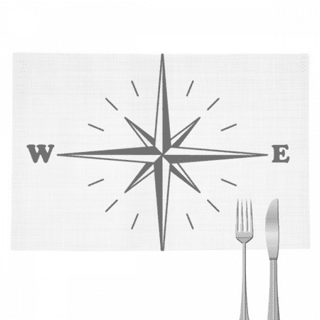 

Direction Indicator Northwest Watch Placemat Pad Kitchen Woven Heat Resistant Cushion Rectangle