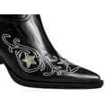 thumbnail image 5 of Ferwind Women's Embroidery Western Cowgirl Boots Female Adult Black 12, 5 of 8