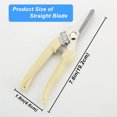 thumbnail image 3 of Pruning Shears, MODANU 2Pcs Sharp Handheld Garden Shears, Stainless Steel Gardening Scissors with Straight & Bypass Blade, Garden Clippers for Flowers, Plants, Fruit Trees - Gardening Gifts, 3 of 7