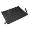 Unique Bargains Black Zipper Closure Nylon Hexagon Printed Files Bags Holder for A4 Paper
