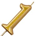 thumbnail image 3 of Cake Candles Vintage Style Glitter Gold Color Large Size Number Candles with Eyecatching Metallic Luster for Birthday, Party, Wedding Decorations Number 1, 3 of 10
