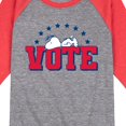 thumbnail image 3 of Peanuts - Vote Snoopy - Toddler & Youth Raglan Graphic T-Shirt, 3 of 7