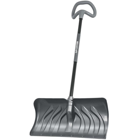 Mintcraft 34404 Snow Pusher Shovel, 24 in Ergo Grip Steel Handle