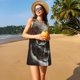 thumbnail image 3 of Easygdp Realistic Rose Skull para Vestido Transpirable de Mujer, Vestido Suelto de Manga Corta con Pliegues y Bolsillos para el Verano, 3 of 7
