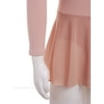thumbnail image 6 of Alvivi Kids Girls Long Sleeve Ballet Dance Tutu Dress Ballroom Leotard Dancewear Light Pink 11-12, 6 of 7