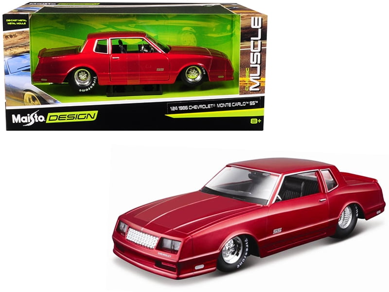 1986 Chevrolet Monte Carlo Ss Candy Red Classic Muscle 1 24 Diecast Model Car By Maisto Com - 1986 Monte Carlo Ss Seat Covers