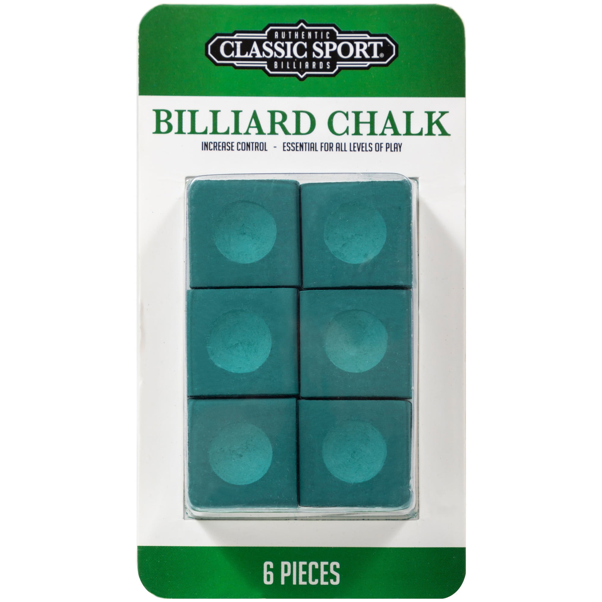 Masters Pool Cue Chalk, Green 2-Pack